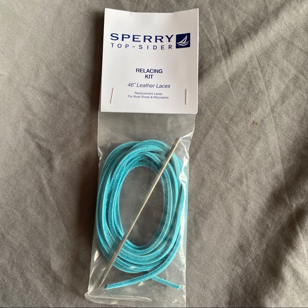 Turquoise Sperry Shoelaces